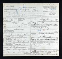 Seamans, Sarah Lovina (Owen) (Death Cert.)